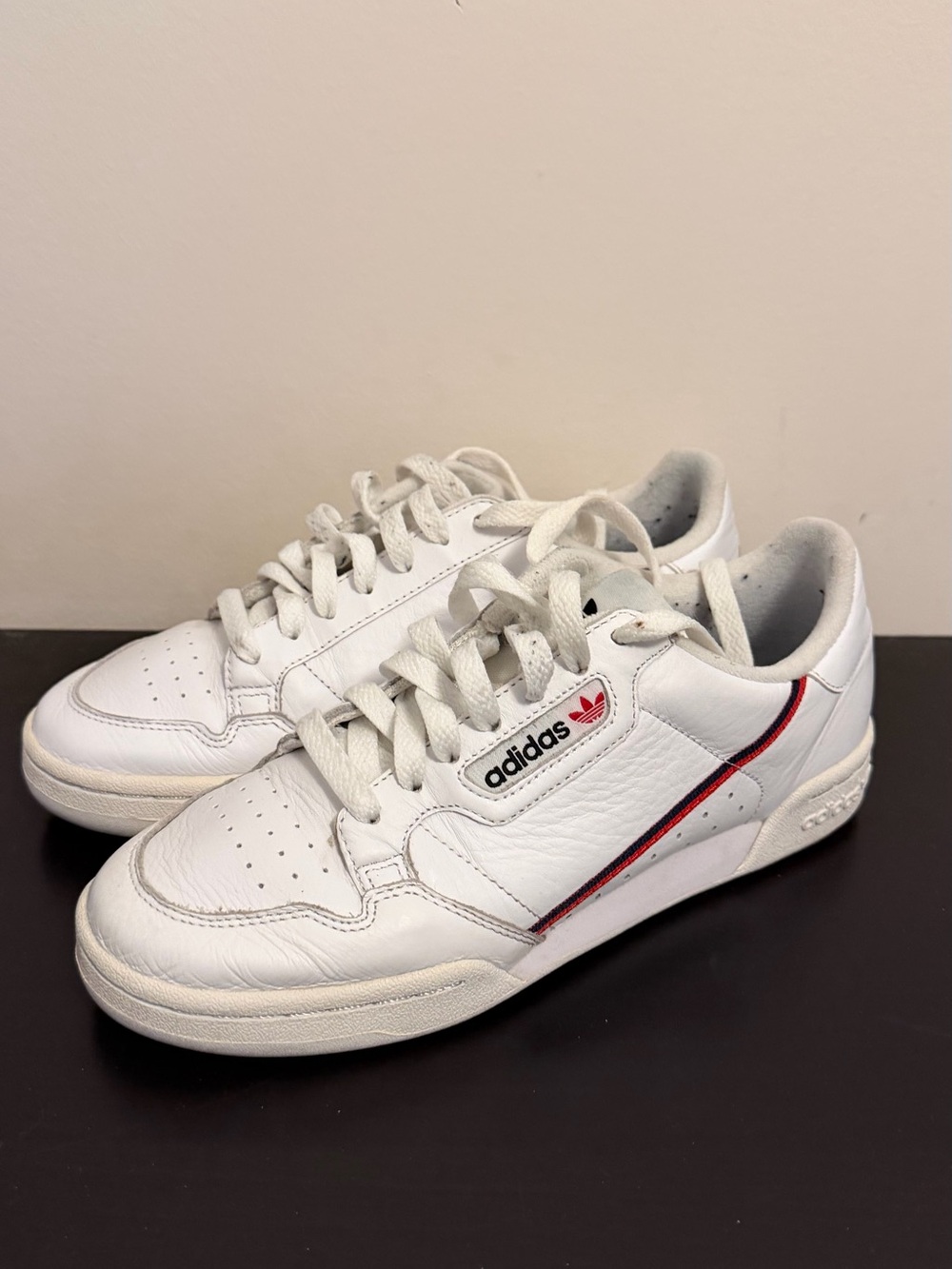 Adidas original Continental 80 White Leather Sneakers (no box)